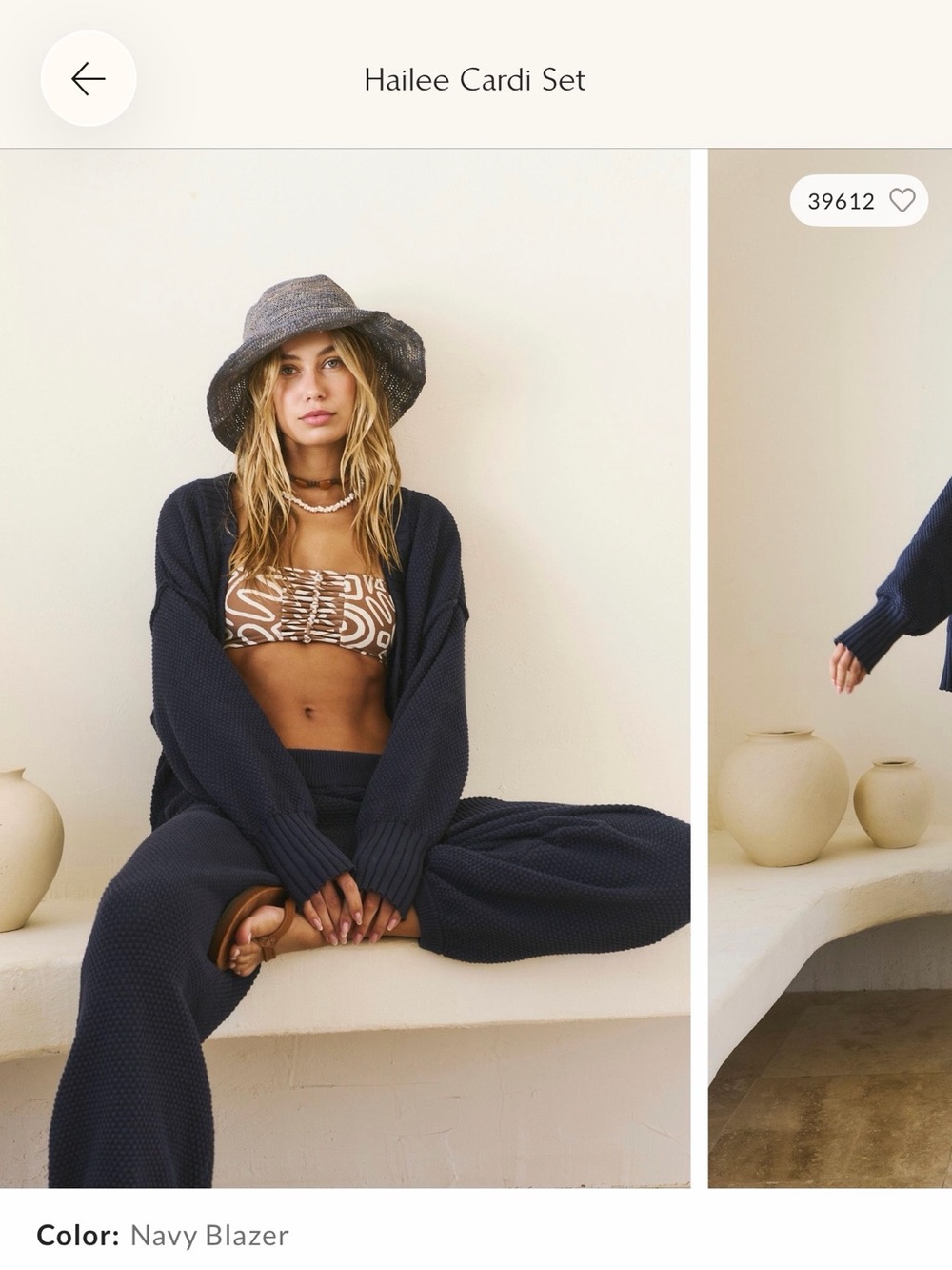 Free People Navy Blazer Track Joggers